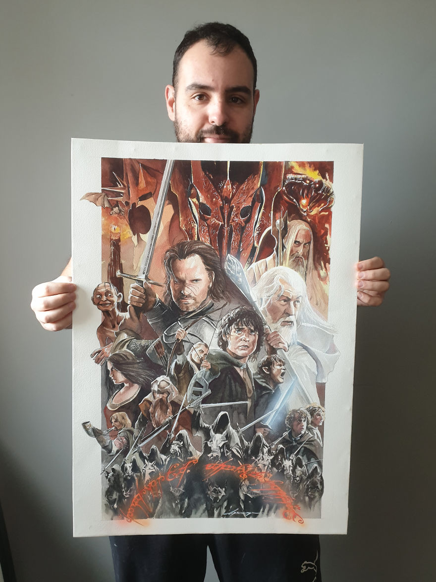 I Made A Watercolor Painting Of Harry Potter's Cast I Made A Watercolor Painting Of Harry Potter's Cast