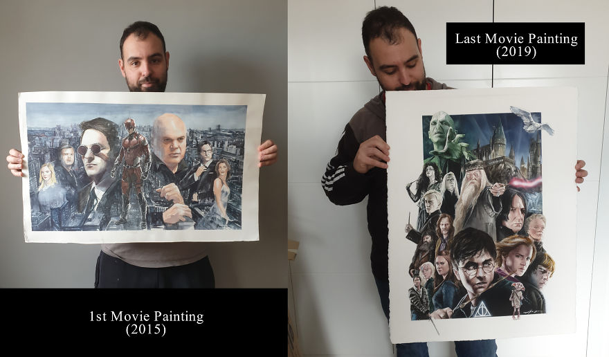 I Made A Watercolor Painting Of Harry Potter's Cast I Made A Watercolor Painting Of Harry Potter's Cast