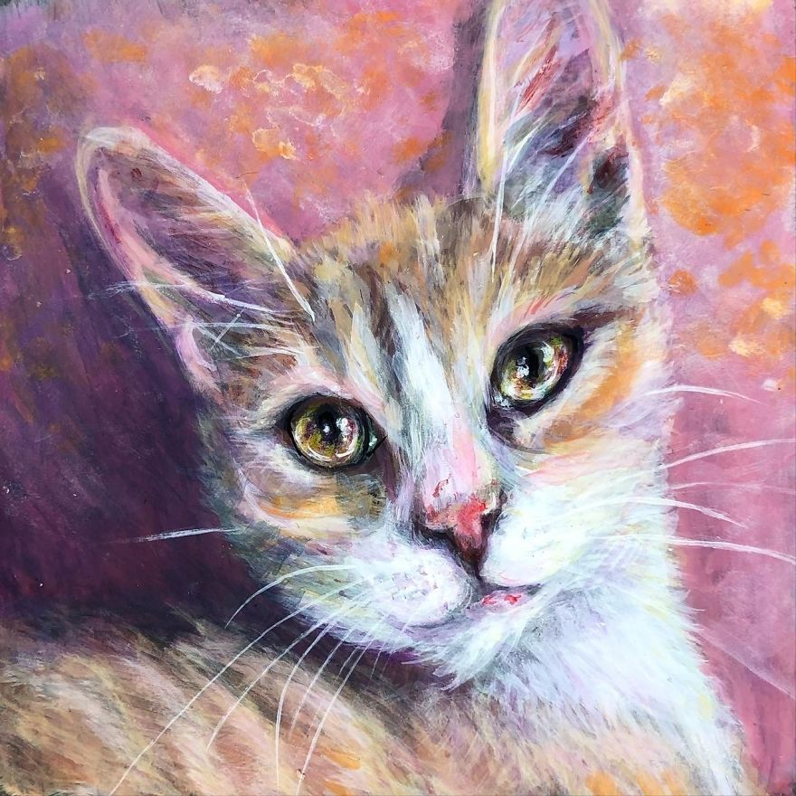 I Started Painting Cats On My Daughter’s Sandwich Bags