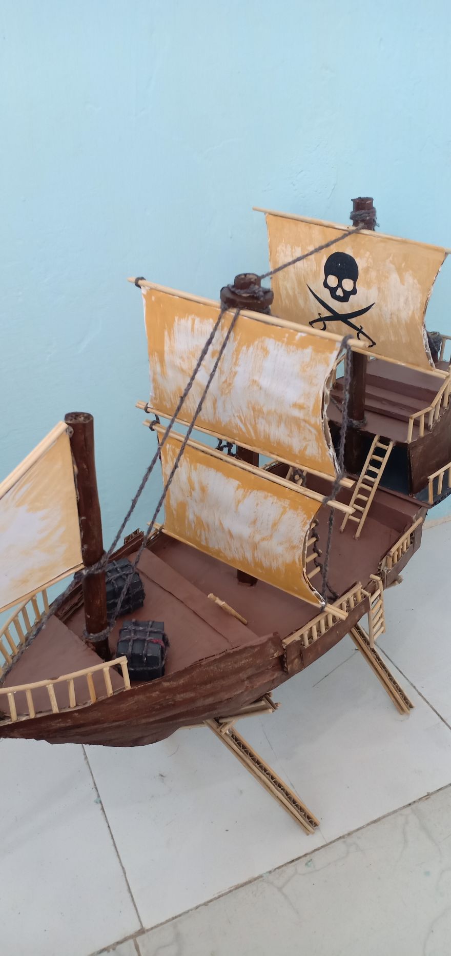 I Made This Pirate Ship Using Cardboard