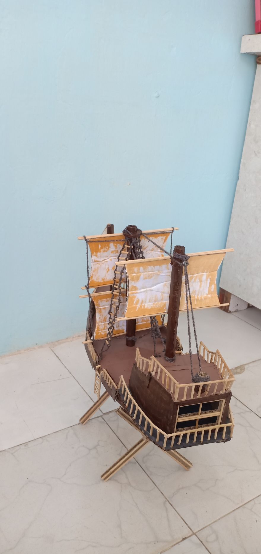 I Made This Pirate Ship Using Cardboard