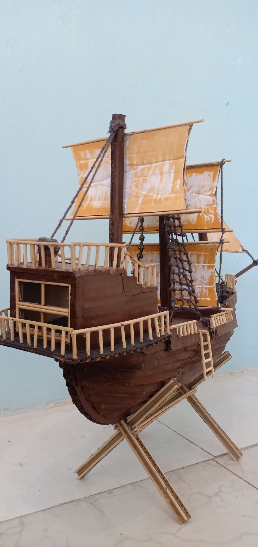 I Made This Pirate Ship Using Cardboard