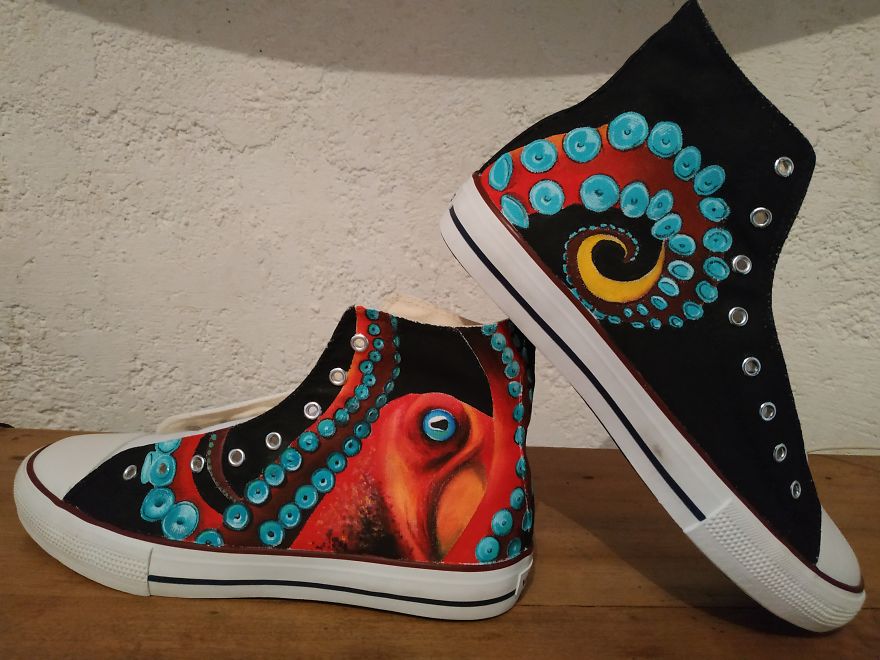 Octopus, Personal Design, On Victoria Shoes