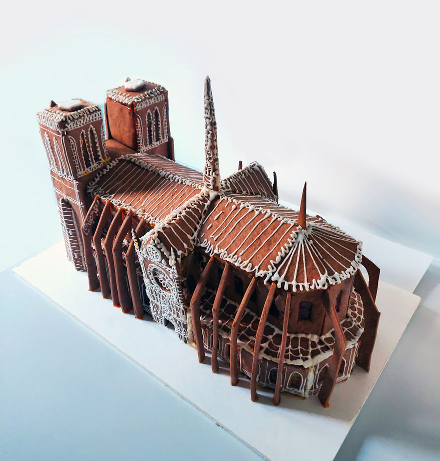 I Made A Gingerbread House Of Notre Dame De Paris For This Christmas I Made A Gingerbread House Of Notre Dame De Paris For This Christmas