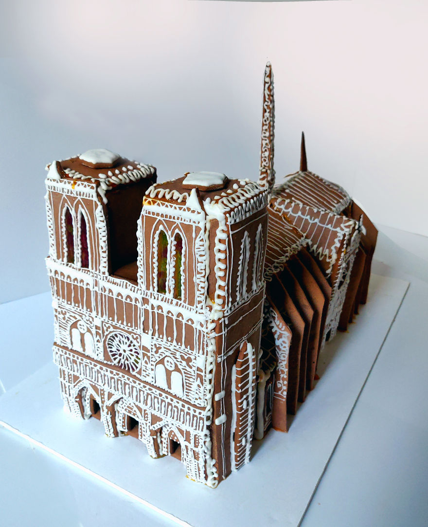 I Made A Gingerbread House Of Notre Dame De Paris For This Christmas I Made A Gingerbread House Of Notre Dame De Paris For This Christmas