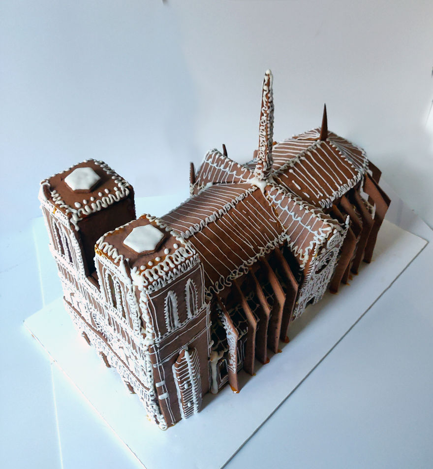 I Made A Gingerbread House Of Notre Dame De Paris For This Christmas I Made A Gingerbread House Of Notre Dame De Paris For This Christmas