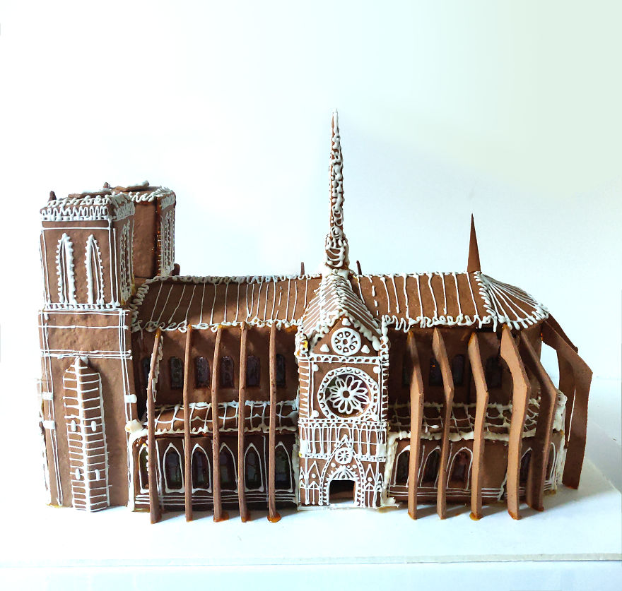 I Made A Gingerbread House Of Notre Dame De Paris For This Christmas I Made A Gingerbread House Of Notre Dame De Paris For This Christmas