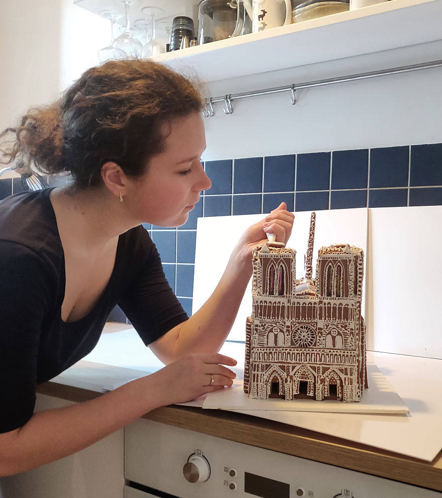 I Made A Gingerbread House Of Notre Dame De Paris For This Christmas I Made A Gingerbread House Of Notre Dame De Paris For This Christmas
