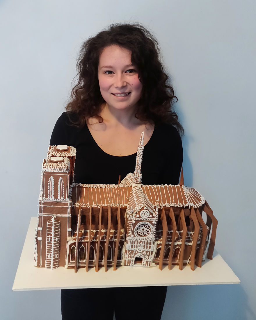 I Made A Gingerbread House Of Notre Dame De Paris For This Christmas I Made A Gingerbread House Of Notre Dame De Paris For This Christmas
