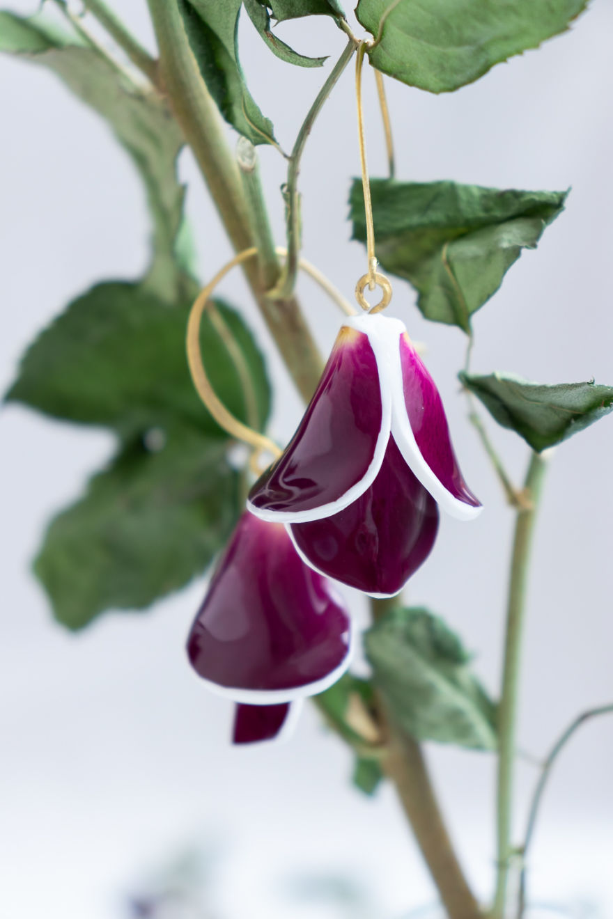 I Love To Turn Real Roses Into Unusual Art Jewelry I Love To Turn Real Roses Into Unusual Art Jewelry