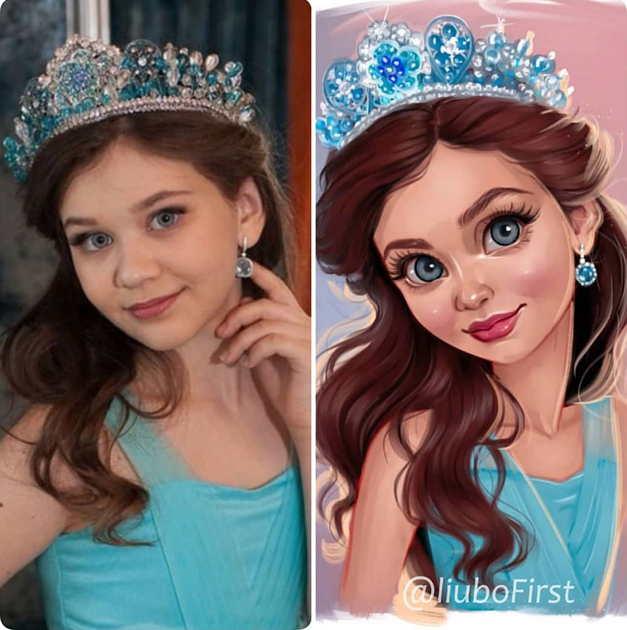 Illustrator Turns Kids Photo Into Cute And Amazing Caricatures