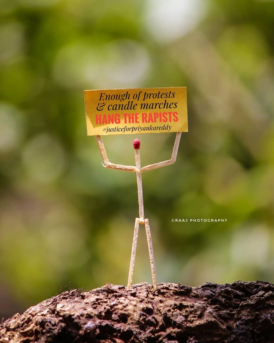 Indian Artist Shows The Secret Life Of Matchsticks