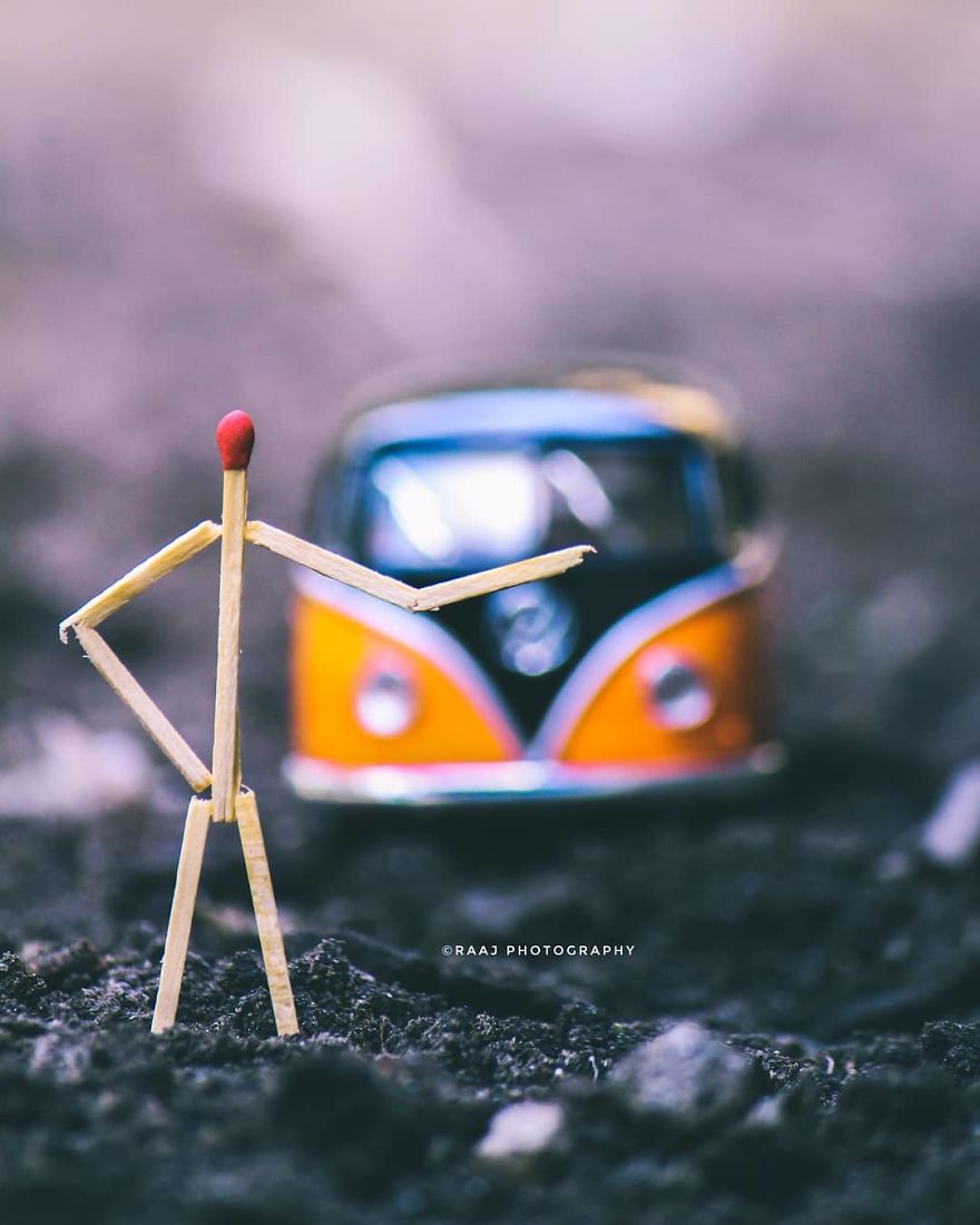 Indian Artist Shows The Secret Life Of Matchsticks