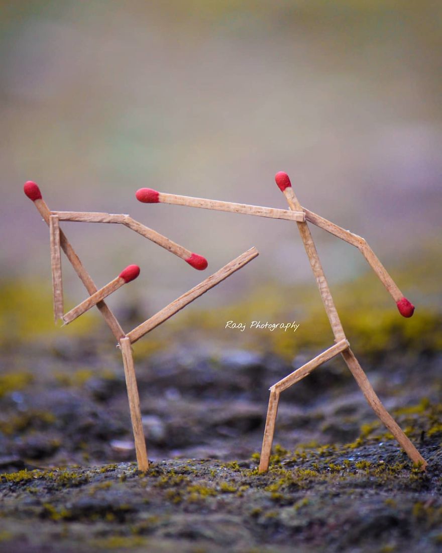 Indian Artist Shows The Secret Life Of Matchsticks