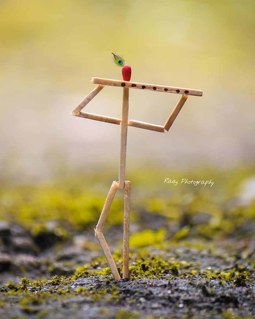 Indian Artist Shows The Secret Life Of Matchsticks