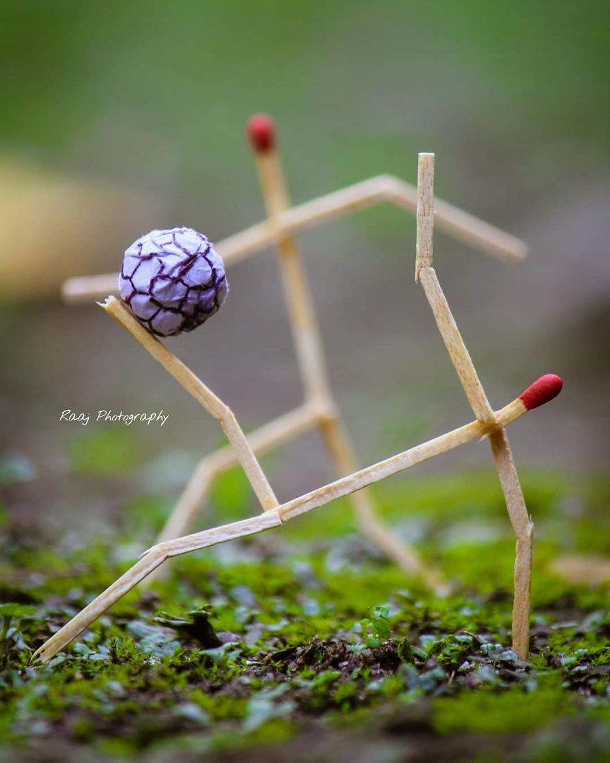Indian Artist Shows The Secret Life Of Matchsticks