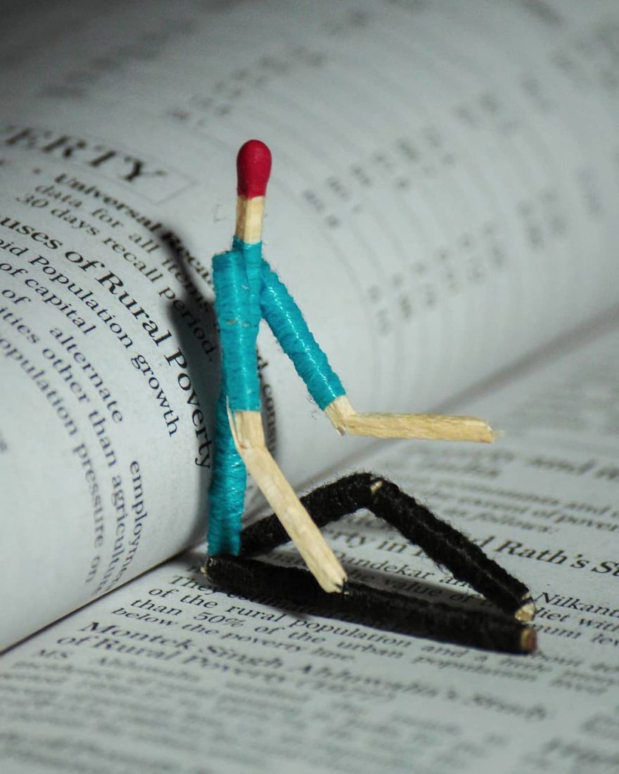 Indian Artist Shows The Secret Life Of Matchsticks