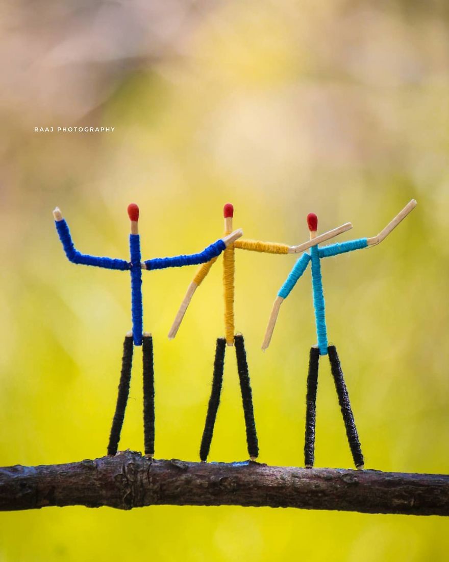 Indian Artist Shows The Secret Life Of Matchsticks