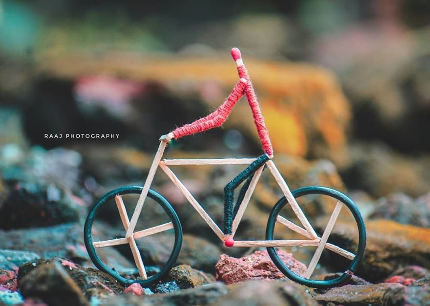 Indian Artist Shows The Secret Life Of Matchsticks