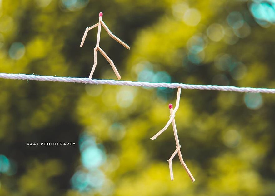 Indian Artist Shows The Secret Life Of Matchsticks