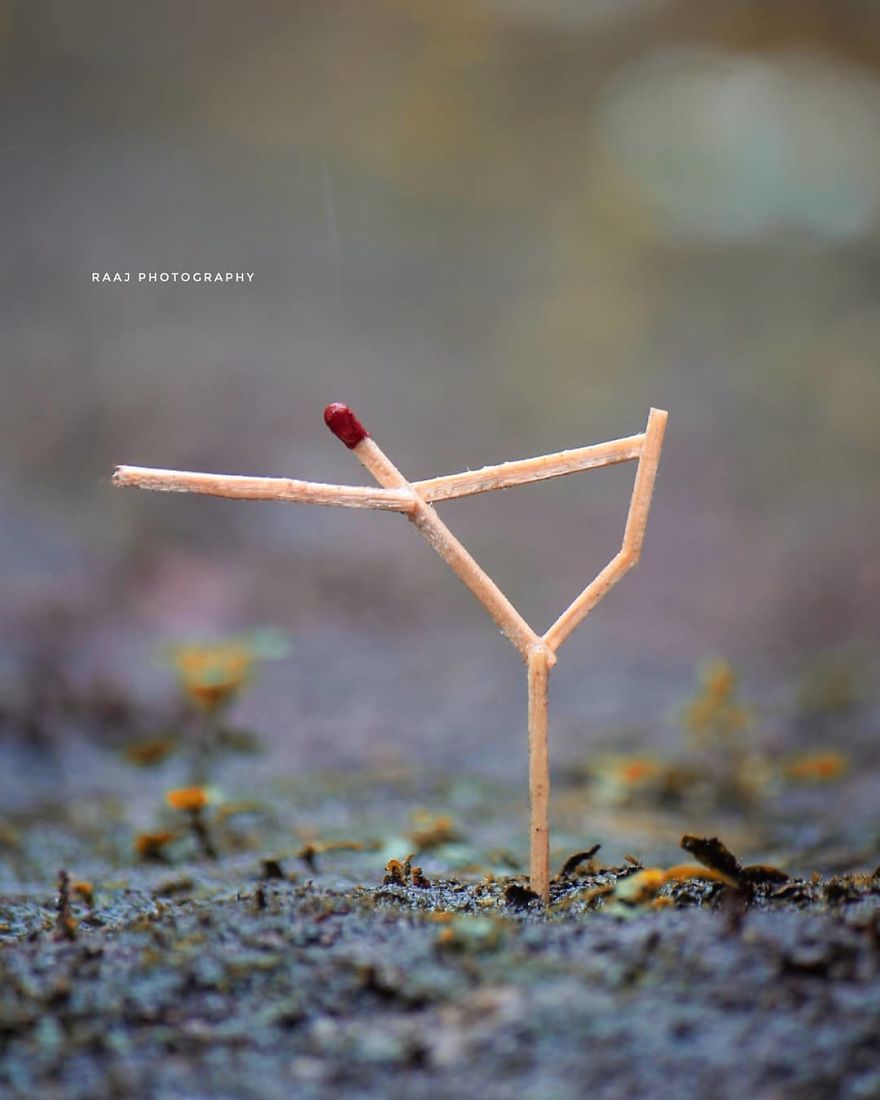 Indian Artist Shows The Secret Life Of Matchsticks