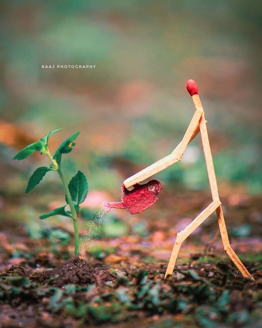 Indian Artist Shows The Secret Life Of Matchsticks