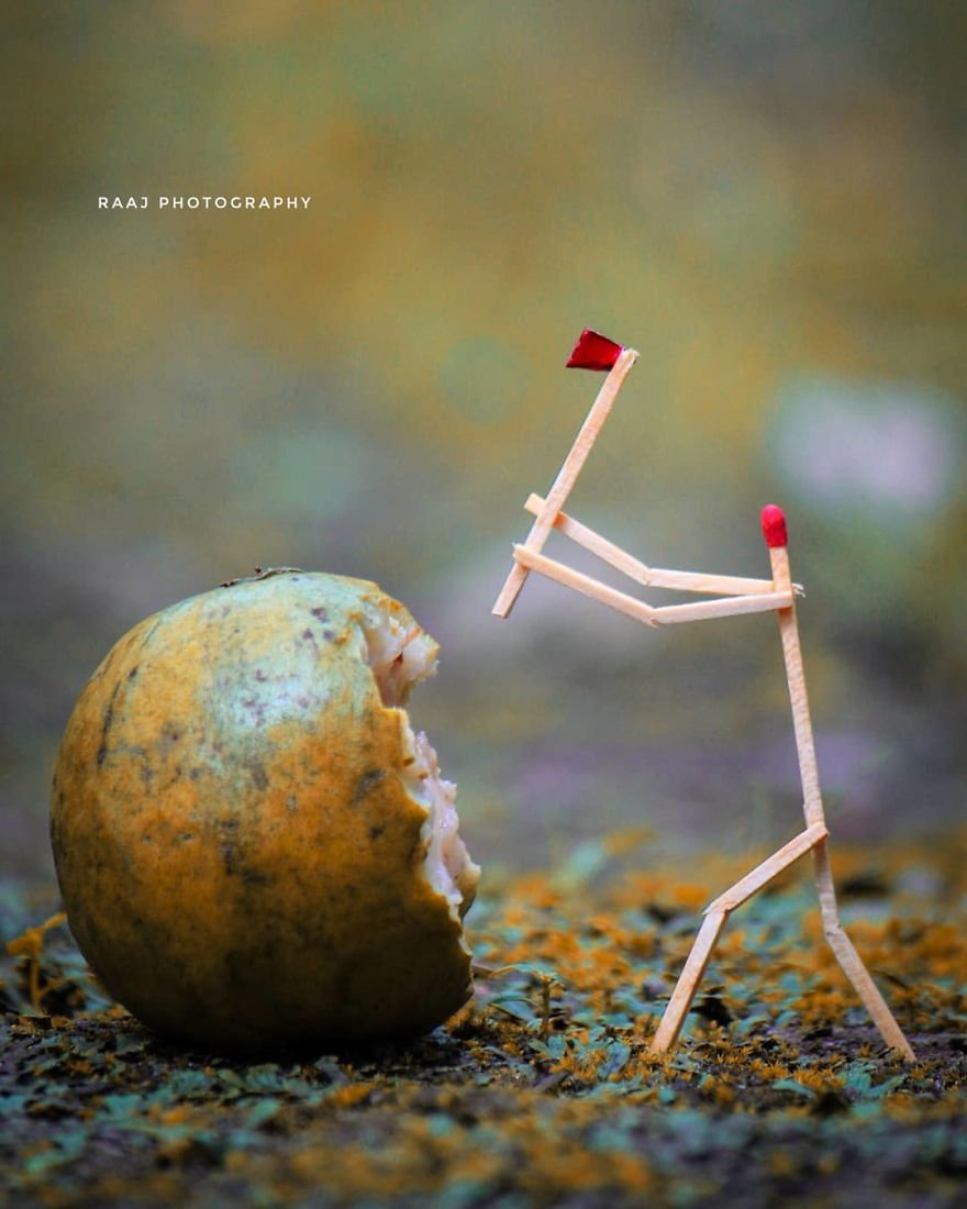 Indian Artist Shows The Secret Life Of Matchsticks