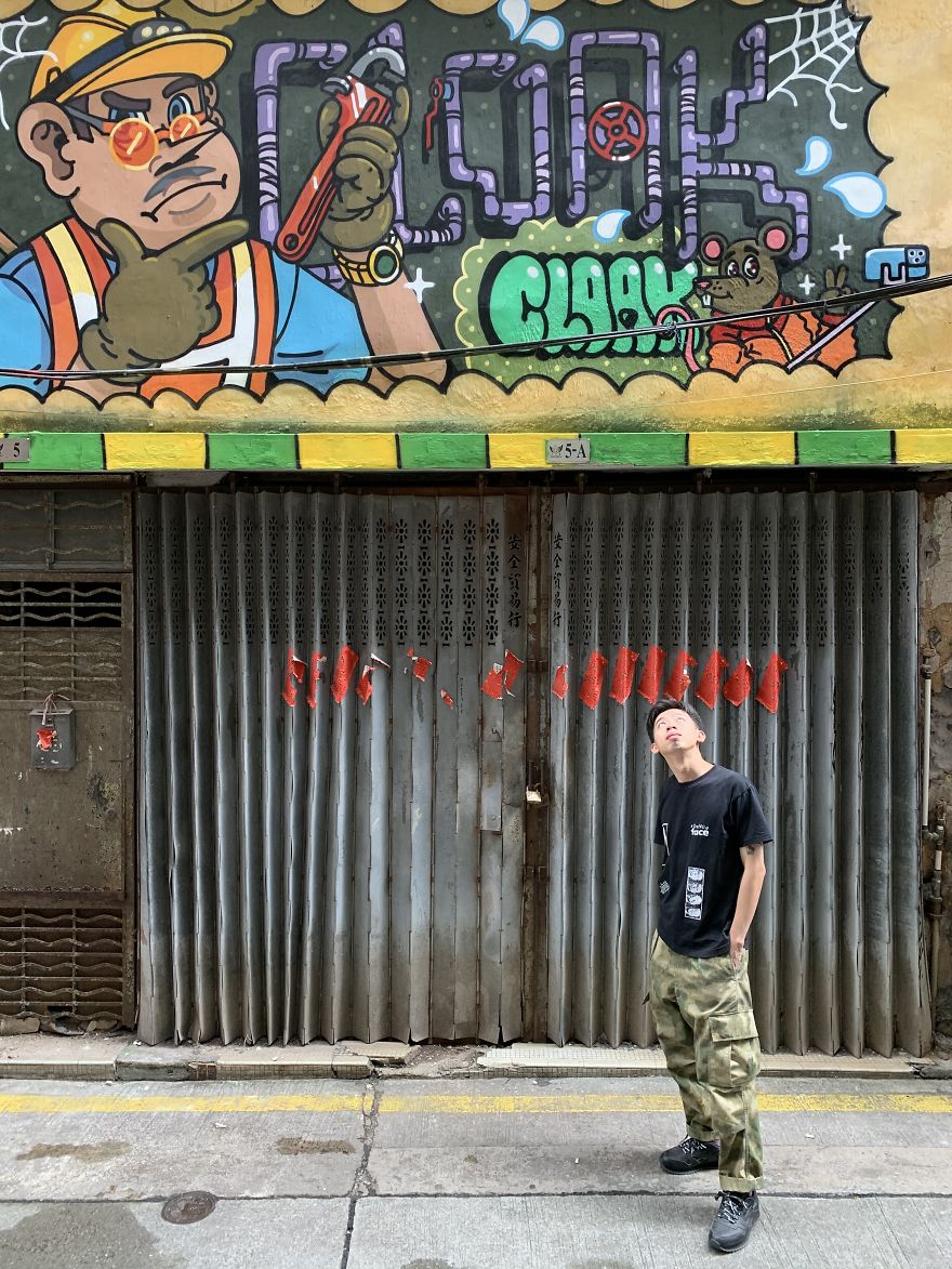 I Created Street Art Titled 'Love Is In The Air'