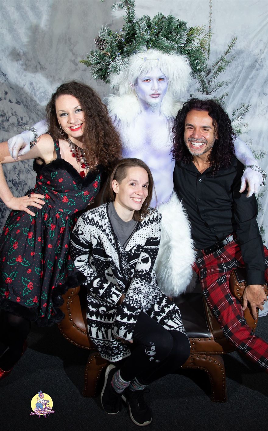 We Recreate My Krampus' Painting For An Alternative To Photoshoots With Santa