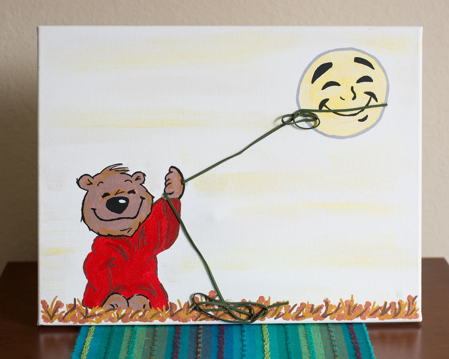 Teddy Bear Lassos The Moon!