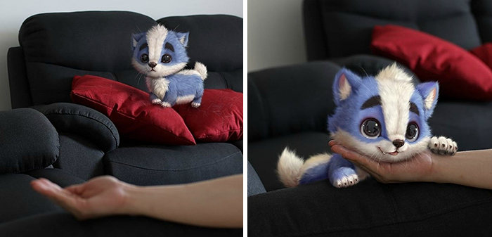 Artist Creates Extremely Cute Digital Animals And Brings Them To The Real World