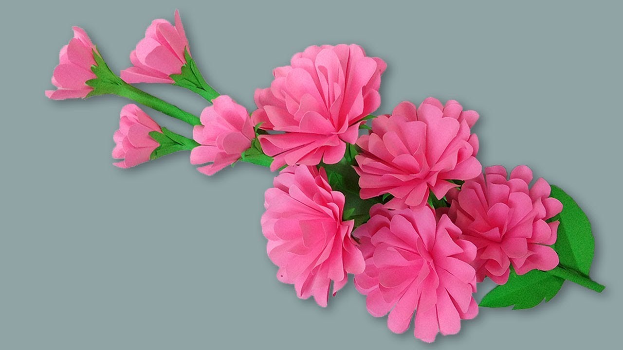 Easy DIY Home Decoration Paper Flowers – Crafts With Paper Flower