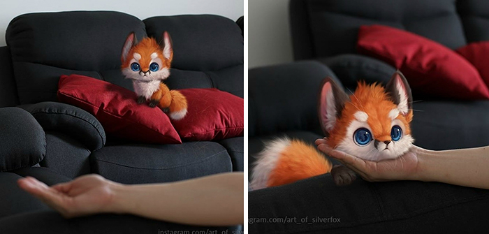 Artist Creates Extremely Cute Digital Animals And Brings Them To The Real World
