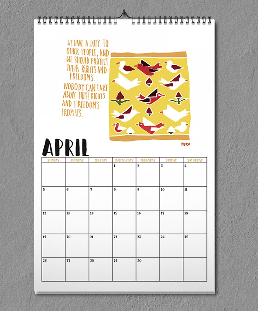 I Made A Human Rights Calendar 2020 For Courageous And Loving People