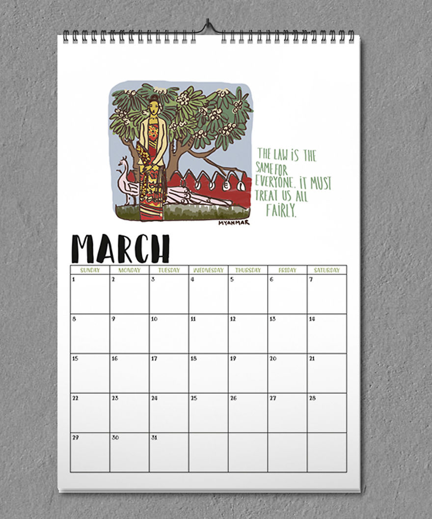 I Made A Human Rights Calendar 2020 For Courageous And Loving People