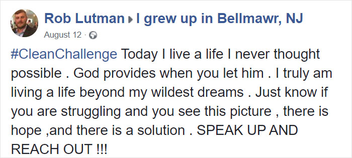 Ex-Addict Posts His Before & After Addiction Pics, Asks Others To Post Theirs As Well