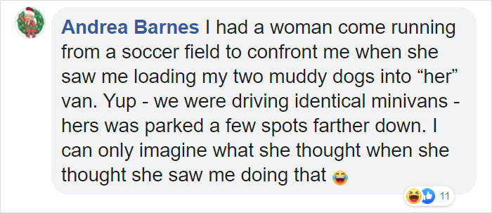 People Are Cracking Up At This Woman Who Accidentally Shared The Holiday Spirit With An Unknown Man, And It Already Has 30M+ Views