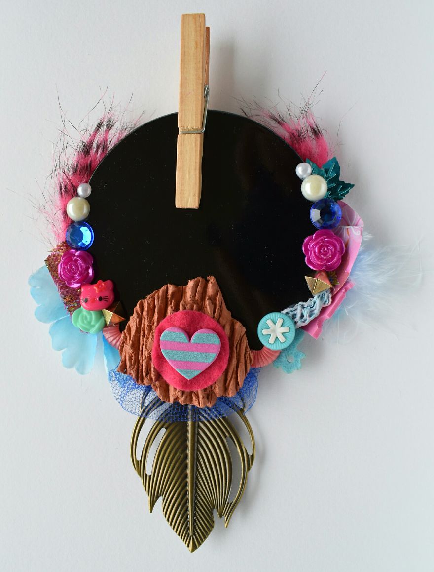 Blue And Pink Heart Centerpiece