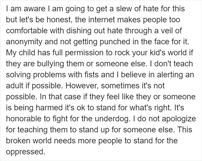 "I Told Him To Stop! He Pushed Him Again. So, I Punched Him, Hard": Mom Writes A Powerful Post About Her Son