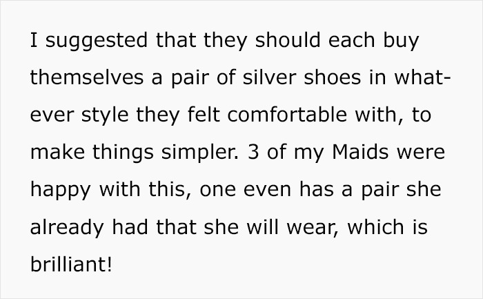 Bride Shames Bridesmaid Who Got Angry After The Bride Refused To Buy Her $250 Shoes For The Wedding Bride Shames Bridesmaid Who Got Angry After The Bride Refused To Buy Her $250 Shoes For The Wedding