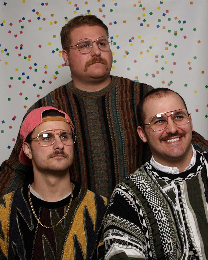 3 Brothers Come Up With A 'Terribly Awesome' Vintage Photoshoot As A Christmas Present To Their Parents