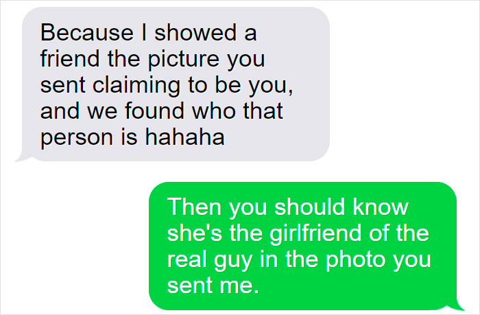 Catfisher Uses Marine's Pic To Message This Woman, She Teaches Him A Lesson By Sending A Pic Of His Real Life Girlfriend