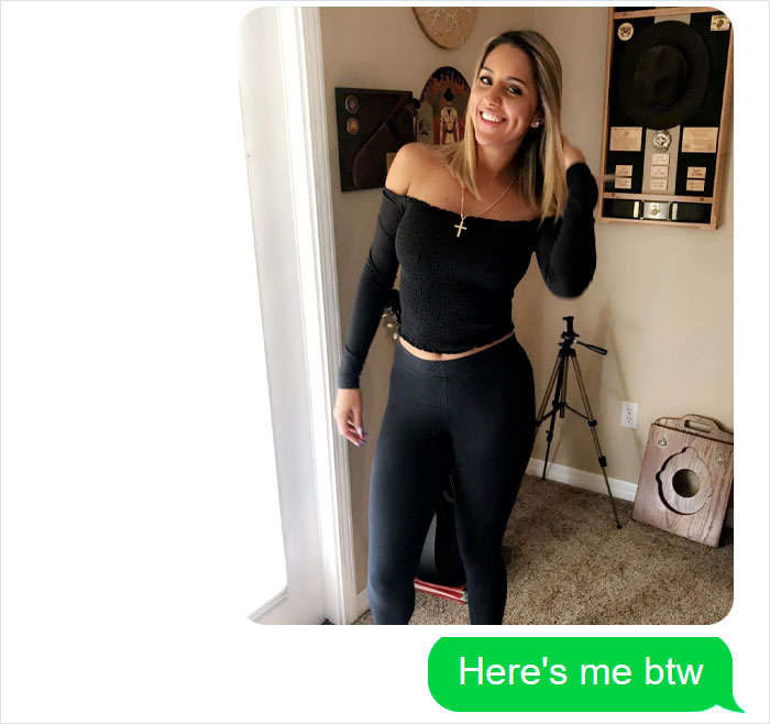 Catfisher Uses Marine's Pic To Message This Woman, She Teaches Him A Lesson By Sending A Pic Of His Real Life Girlfriend Catfisher Uses Marine's Pic To Message This Woman, She Teaches Him A Lesson By Sending A Pic Of His Real Life Girlfriend