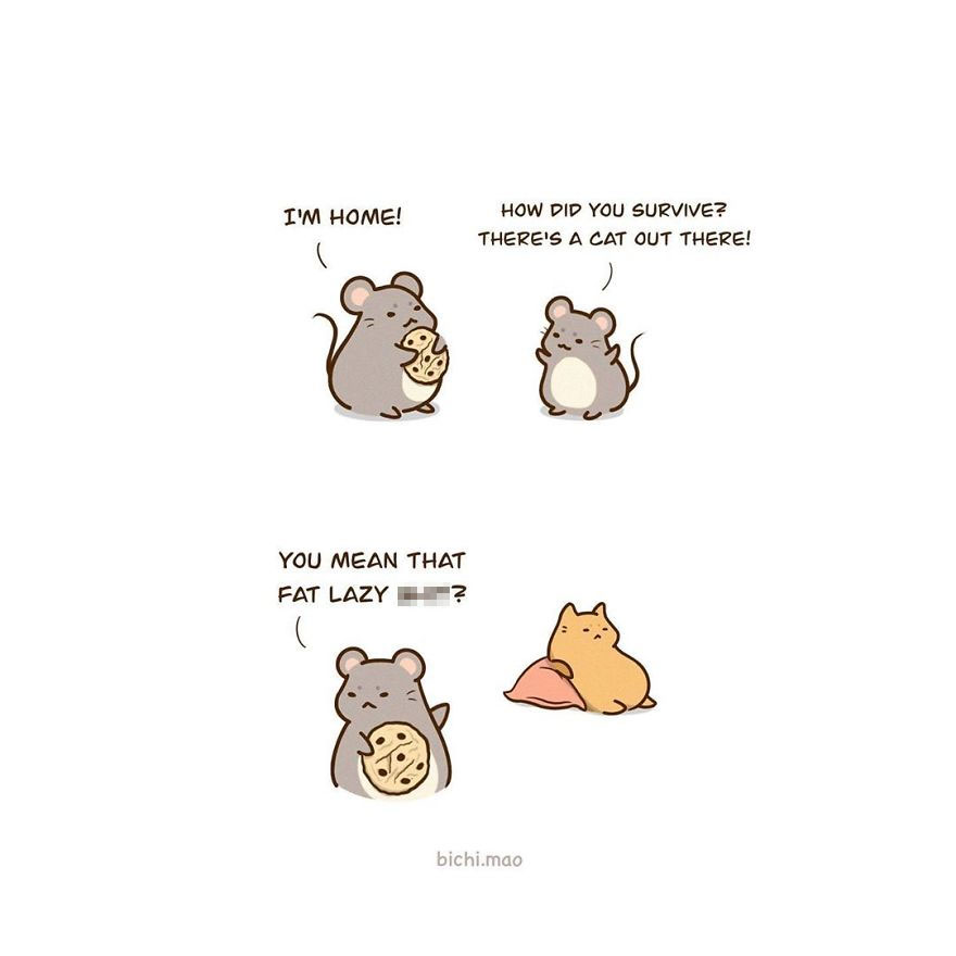 Artist Illustrates Cats With Attitude In Wacky Daily Life Scenarios!