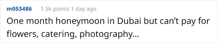 'I'm Not Rich But I Deserve A Nice Wedding', Delusional Bride Expects To Pay Everyone With 'Exposure' 'I'm Not Rich But I Deserve A Nice Wedding', Delusional Bride Expects To Pay Everyone With 'Exposure'