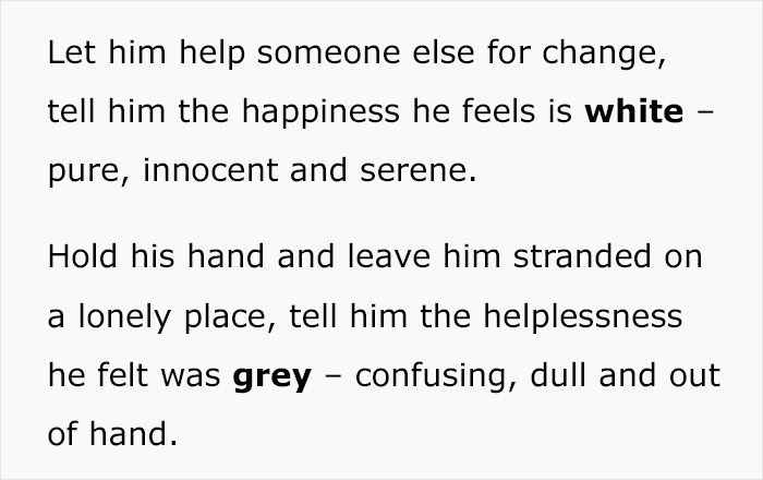 Blind Woman Shares How People Explained Colors To Her When She Was Little, Other People Try Explaining Them Too Blind Woman Shares How People Explained Colors To Her When She Was Little, Other People Try Explaining Them Too