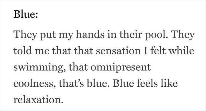 Blind Woman Shares How People Explained Colors To Her When She Was Little, Other People Try Explaining Them Too