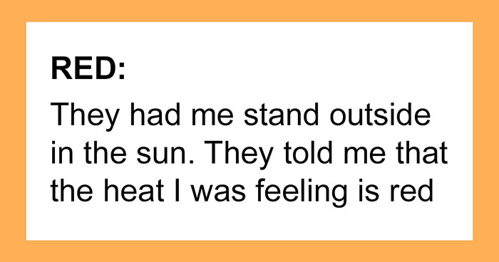 Blind Woman Shares How People Explained Colors To Her When She Was Little, Other People Try Explaining Them Too