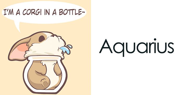 We Created Illustrations Of A Corgi As Zodiac Signs (12 Pics)