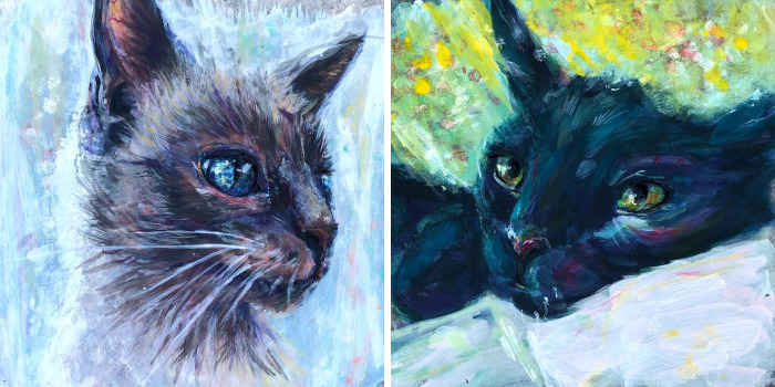 I Started Painting Cats On My Daughter’s Sandwich Bags